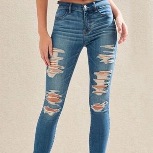 pacsun high waisted ripped jeans